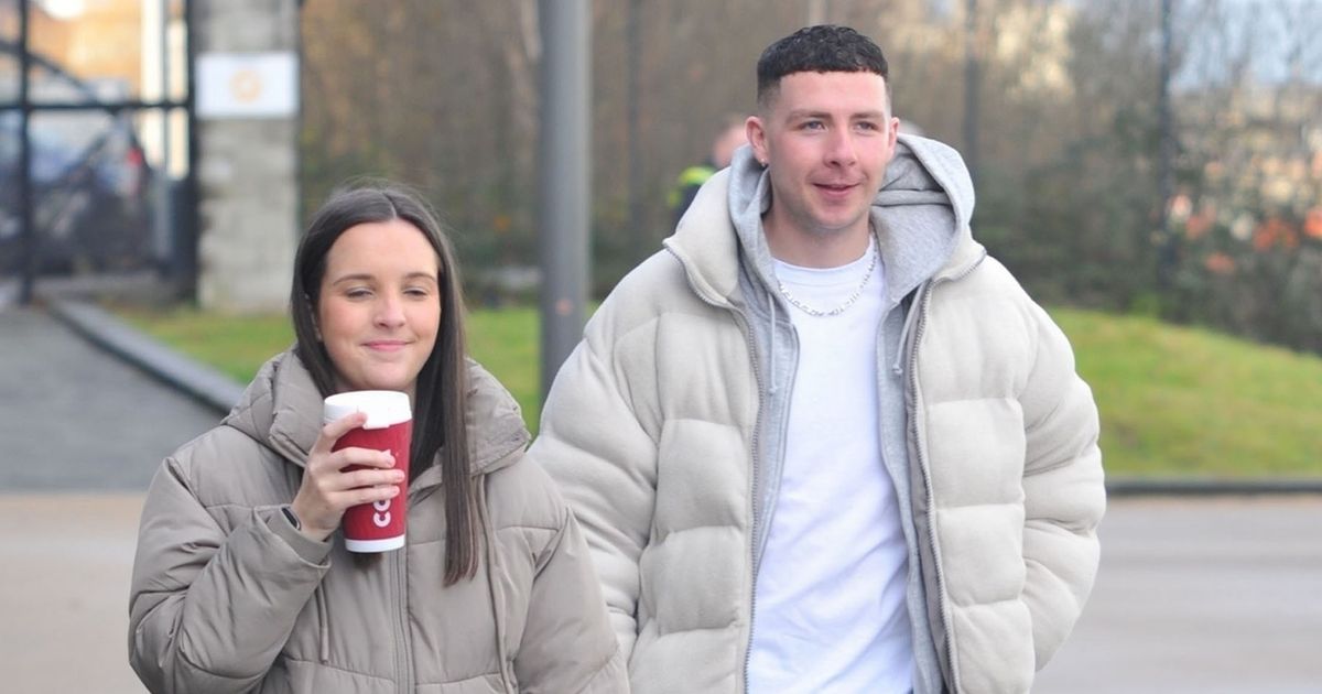 Coronation Street stars Jack James and Elle Mulvaney grab coffee away from ITV set