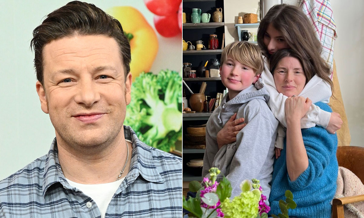 Jamie Oliver shares gorgeous photos of wife Jools with their kids after skiing holiday