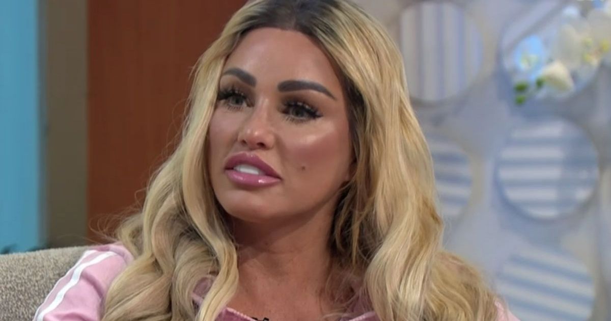 Katie Price coyly covers crotch after promising OnlyFans subscribers racier content