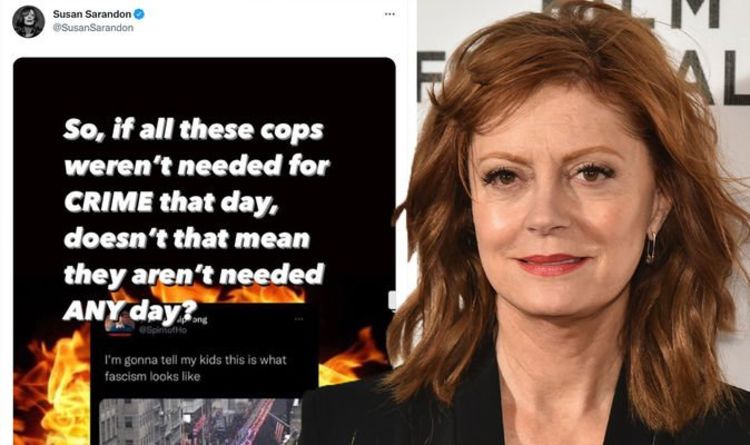 Susan Sarandon under fire for sharing message comparing recent NYPD funeral to ‘fascism’ | Celebrity News | Showbiz & TV