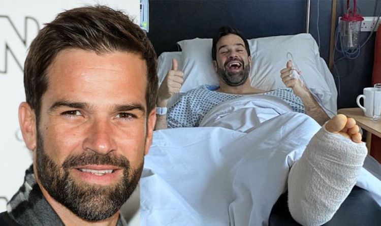 Gethin Jones posts update from hospital bed after undergoing ankle reconstruction surgery | Celebrity News | Showbiz & TV