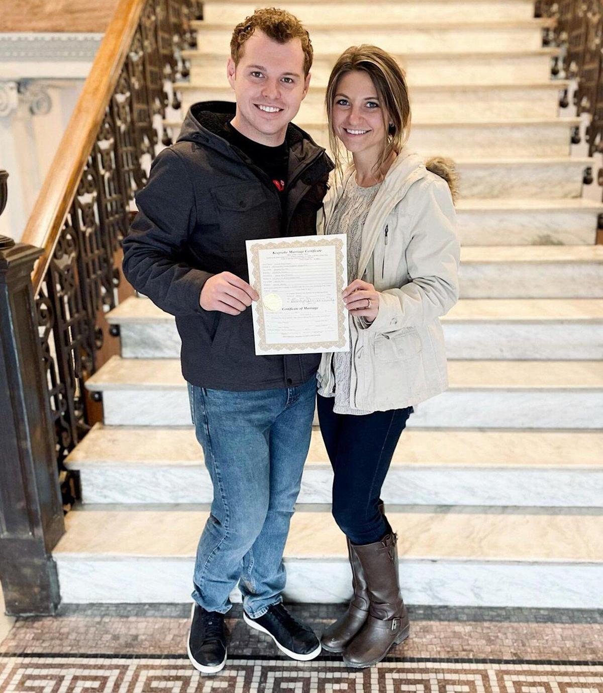 Jeremiah Duggar and Hannah Wissmann Obtain Marriage License as They Prepare to Wed