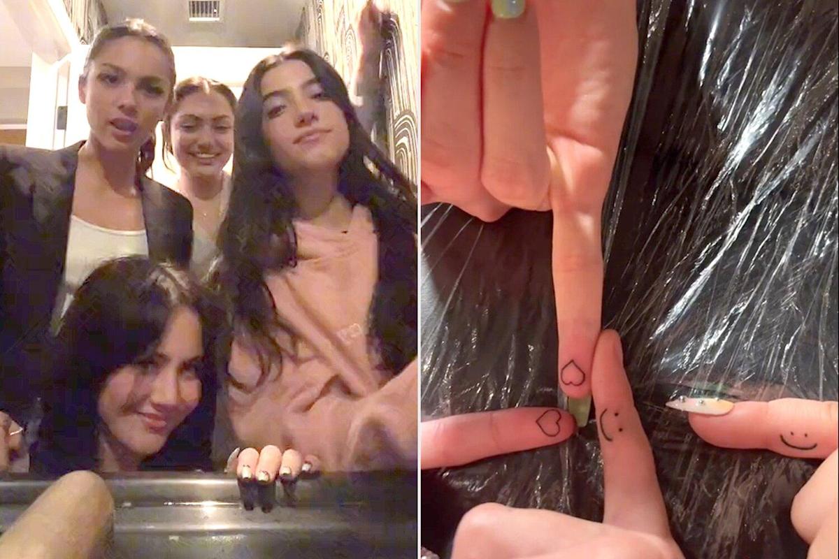 Olivia Rodrigo, Iris Apatow, Charli D’Amelio and Avani Gregg Get Matching Friendship Tattoos