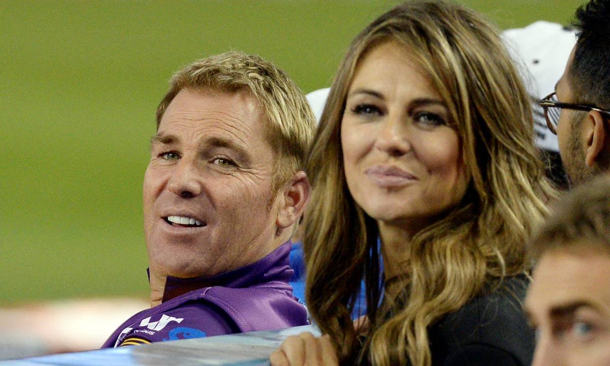 Shane Warne’s ex-wife is comforted by children in new photo – Elizabeth Hurley reacts