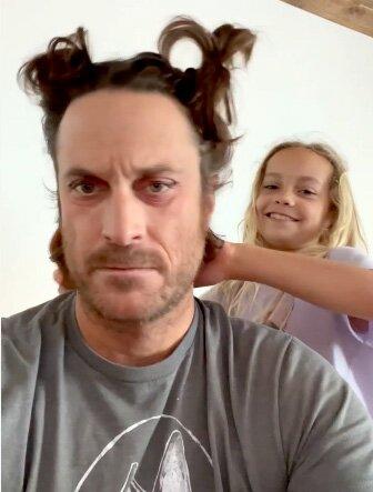 Oliver Hudson Gets Adorable Makeover from Daughter Rio: ‘The Hair Is Interesting’