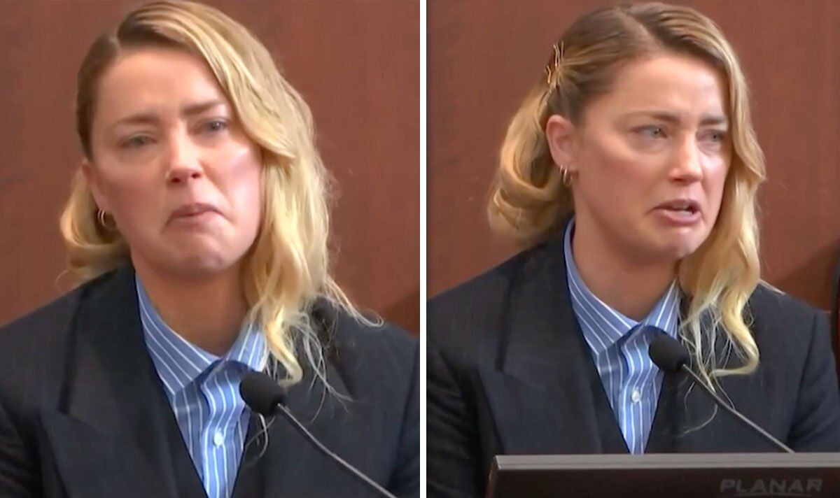 Amber Heard sobs as she tells court Johnny Depp slapped her for laughing at his tattoo | Celebrity News | Showbiz & TV
