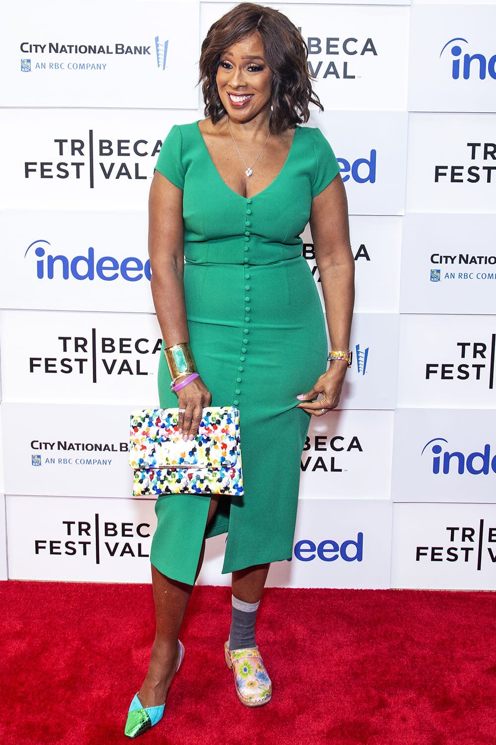 Gayle King Explains Why She Wore 1 Heel and 1 Clog to Tribeca Film Festival Event: ‘There’s a Reason’