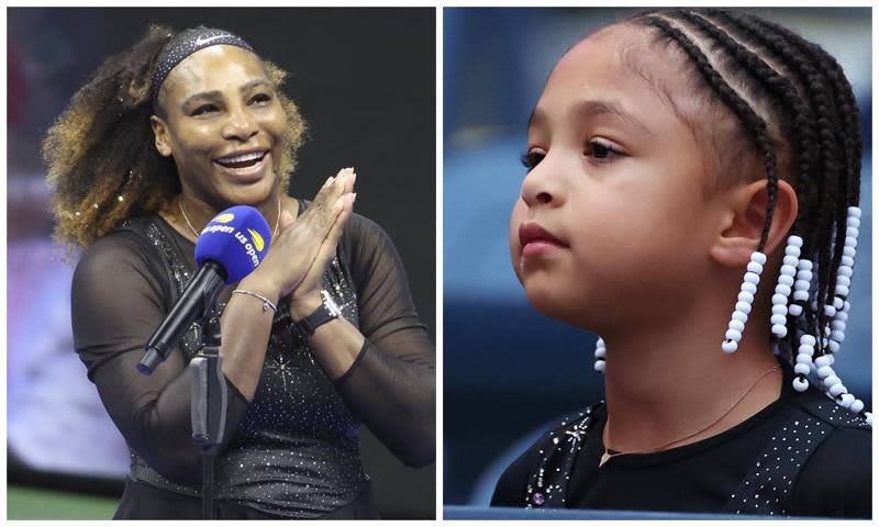 Alexis Olympia honors her mom Serena at the U.S. Open