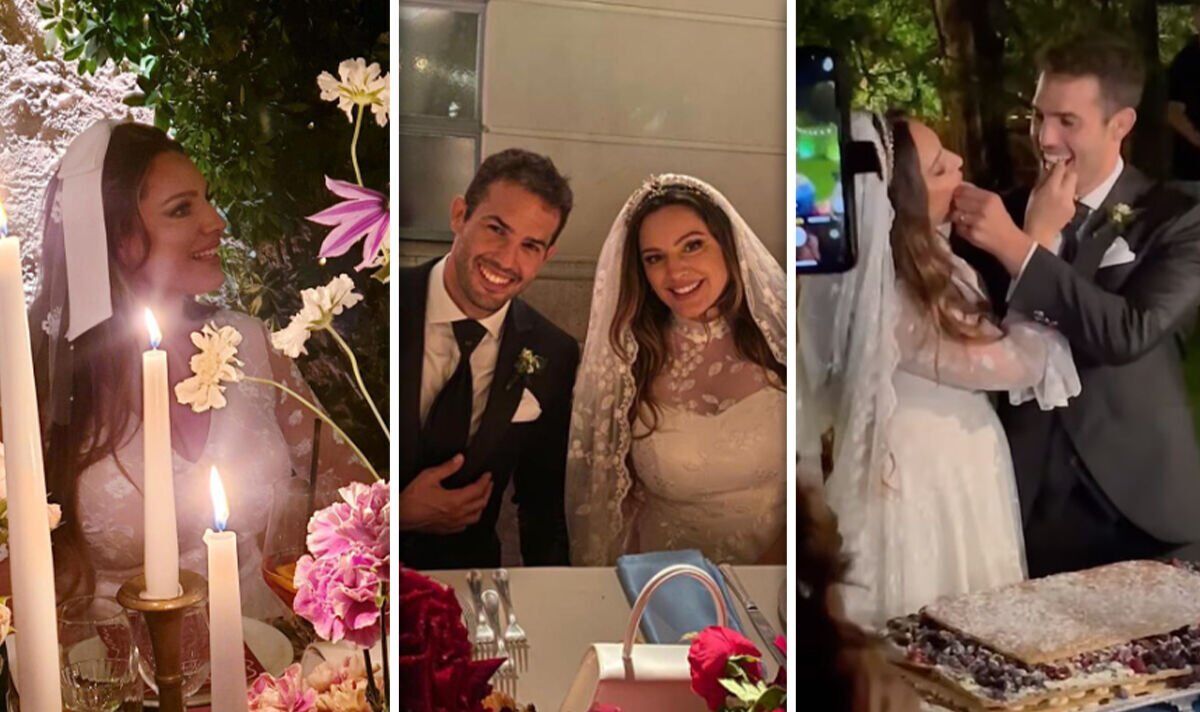 Kelly Brook ties the knot! Model stuns in lace as she weds Jeremy Parisi in Italy ceremony | Celebrity News | Showbiz & TV