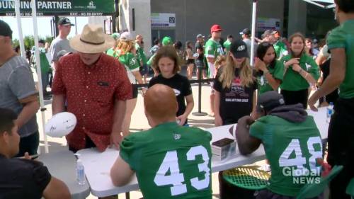 Rider Nation gear up for Blue Bombers with celebrity dunk tank, ‘Fan Day’ activities | Watch News Videos Online