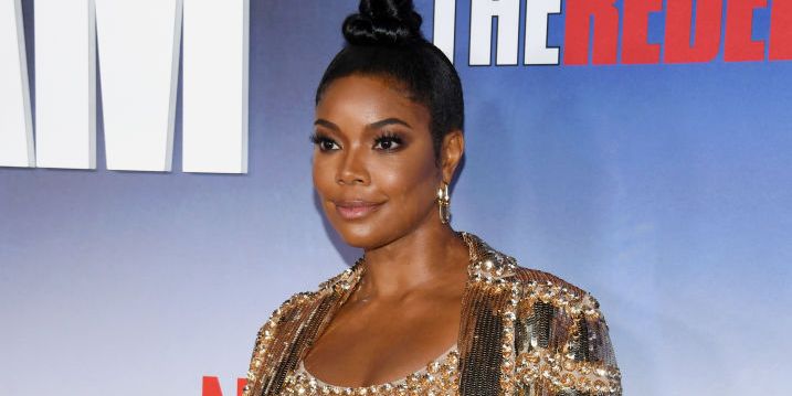 See Gabrielle Union Shine in a Gold Sequined Minidress and Jacket