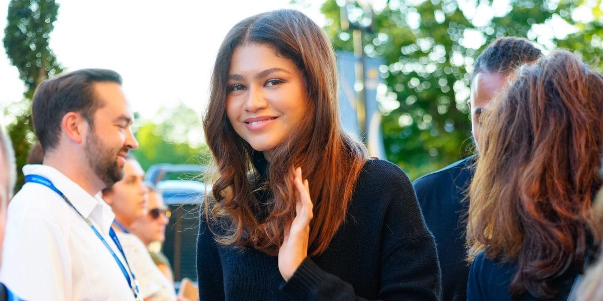 Zendaya Is All Class in a Turtleneck and Miniskirt at the US Open