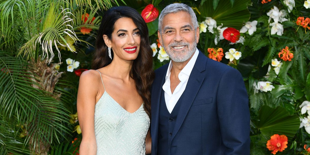 Amal Clooney Does Date Night with George in a Slinky Slipdress