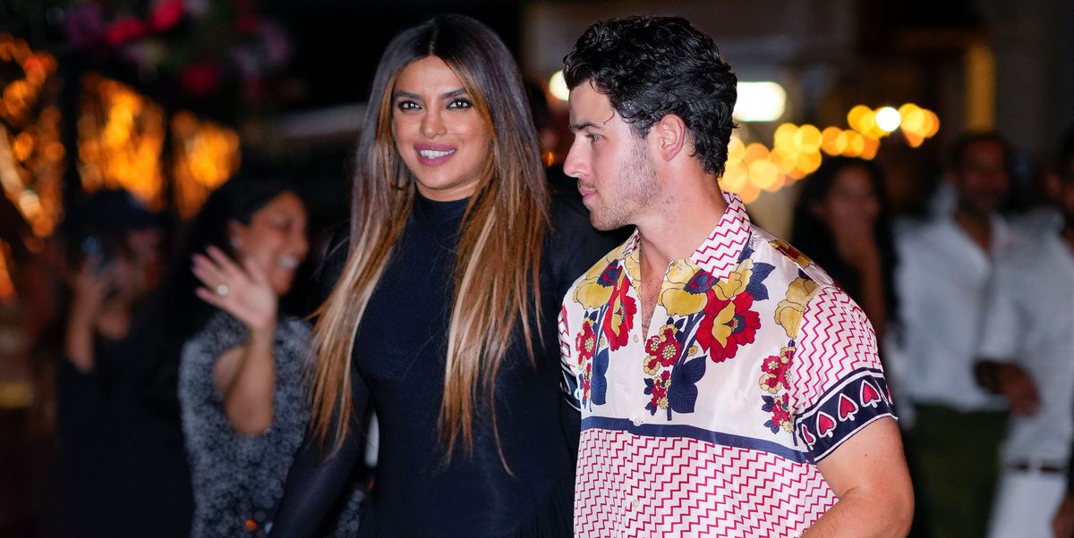 Priyanka Chopra Wears a Backless Sheer Dress on Date Night with Nick Jonas