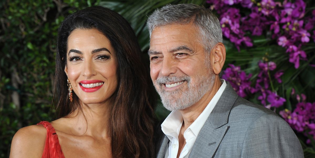 Amal Clooney Looks Just Like Art at George’s ‘Ticket to Paradise’ Premiere