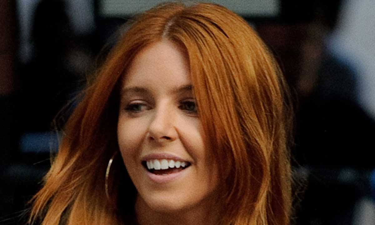 Pregnant Stacey Dooley shares near wardrobe mishap in plunging LBD