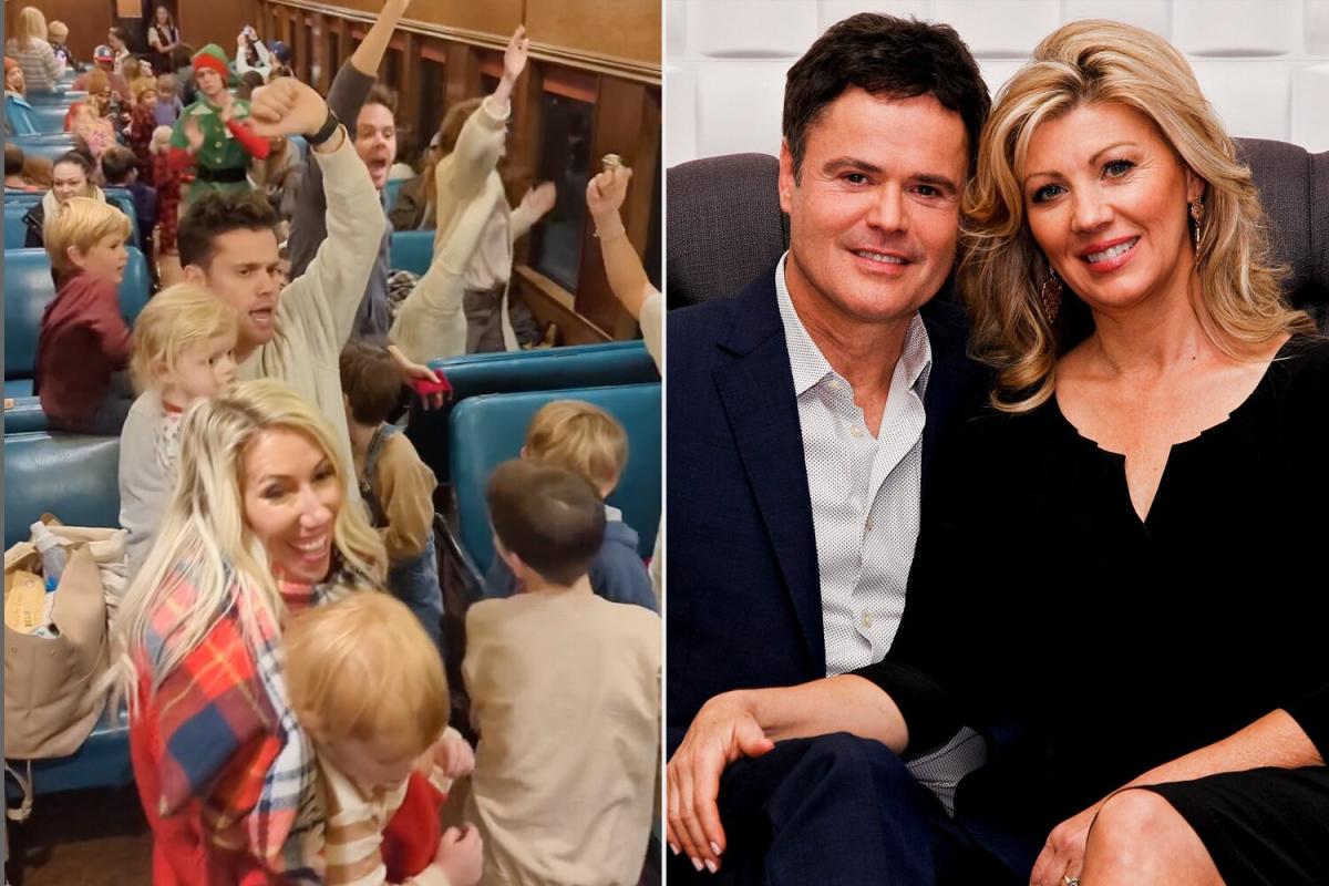 See Donny Osmond, Wife Debbie and Family Jam Out to ‘Feliz Navidad’ on the ‘North Pole Express’