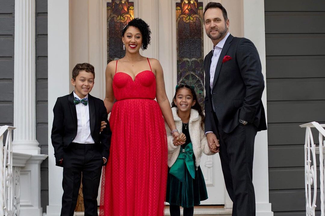 Tamera Mowry-Housley’s Family Gets All Dressed Up for Christmas Photo Shoot — See the Pictures!