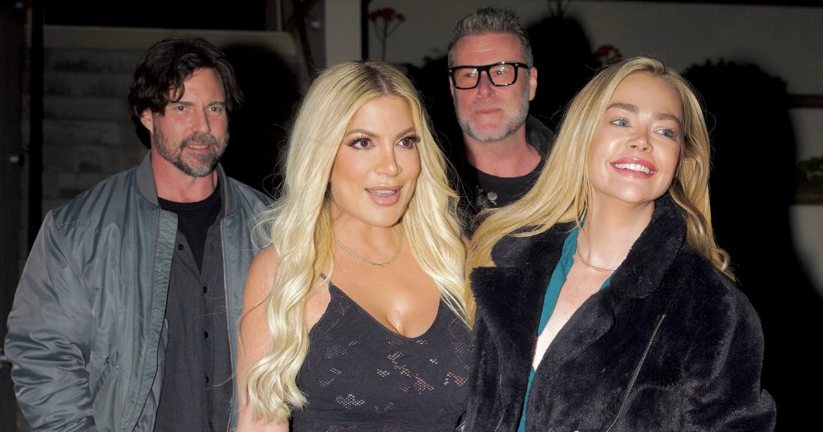 Tori Spelling, Denise Richards Go On Double Date With Husbands: Pics