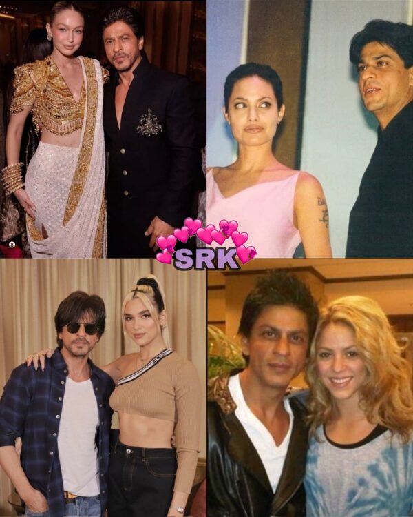 Times are changing but Shah Rukh Khan's charm is not.. some moment  with Gigi Hadid Dua Lipa Angelina Jolie Shakira ❤ https://t.co/llkIfasZv9