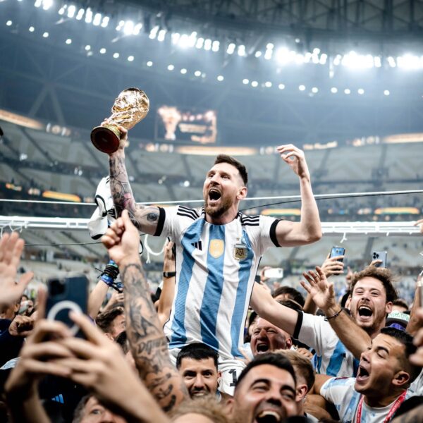 Lionel Messi in World Cup 2022 Knockout Stage

4 games 
5 goals 
2 non-penalty goals
4 non-penalty G/A
2 assists
6 big chances created

He conquered the biggest stage of them all at the age of 35. https://t.co/xTmt0NcGwt