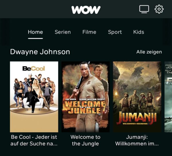 I love how the German streaming service WOW has its own category called "Dwayne Johnson". Truly my favourite genre https://t.co/U78JpfqIgx