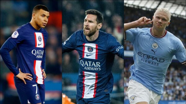 Most G/A in 22/23:

🇦🇷 Lionel Messi – 58
🇫🇷 Kylian Mbappe – 52
🇳🇴 Erling Haaland – 50

One is 35 years old while the other 2 are in their prime.
*Copied https://t.co/M4TKYH2H5j