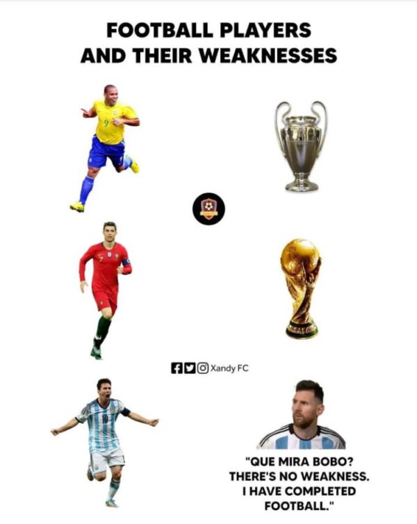 Lionel Messi LITERALLY has no weaknesses!

????? https://t.co/0uN7DOReJF