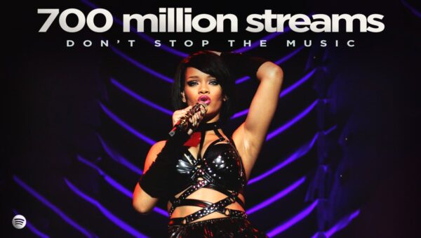 .@rihanna’s "Don’t Stop The Music" has now surpassed 700 MILLION streams on @Spotify.

It becomes her 17th song to reach this milestone. https://t.co/KL0Rvp08uX