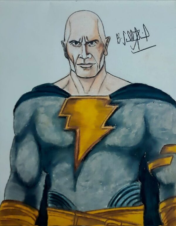 Dwayne Johnson’s version of Black Adam – Drawn by me 😀

#BlackAdam https://t.co/gboxjhq4TU