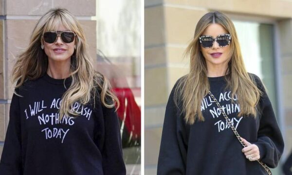 Sofia Vergara and Heidi Klum wear matching sweaters to AGT