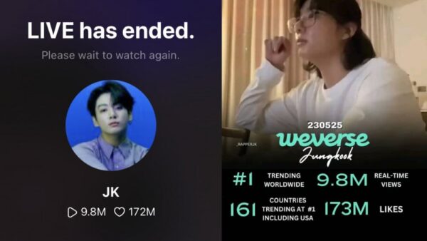 Jungkook Captivates Audiences: Hits 10M Real-Time Views Milestone on Weverse Live