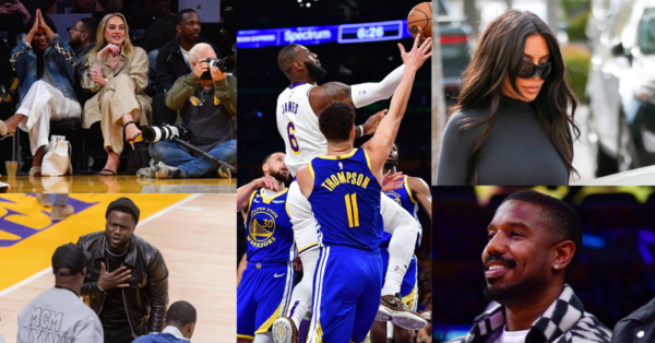 $1,800,000,000 Rich Kim Kardashian Joins Michael B. Jordan, Adele and Other Stars Turn up the Heat as Lakers-Warriors Playoffs Battle Intensifies
