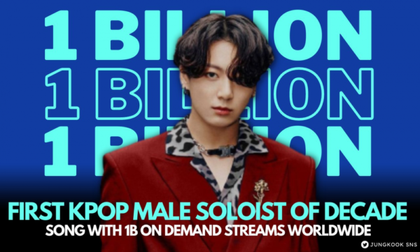 BTS Jungkook is the First K-Pop Male Soloist this decade to have a song earn over 1 Billion on-demand streams worldwide