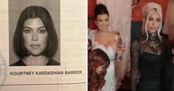 Como foto de carteira de motorista de Kourtney botou ainda mais lenha no climão com a irmã Kim Kardashian >> glo.bo/46sI4EJ