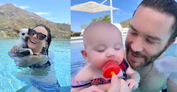 Kaley Cuoco Shares Precious Pool Pic of Matilda with Daddy Tom Pelphrey