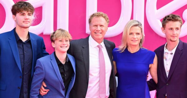 Will Ferrell Brings His Wife and Kids to the Barbie Premiere