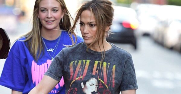 Jennifer Lopez Steps Out Wearing a Cropped Selena Quintanilla Tee — 26 Years After Starring in 'Selena'