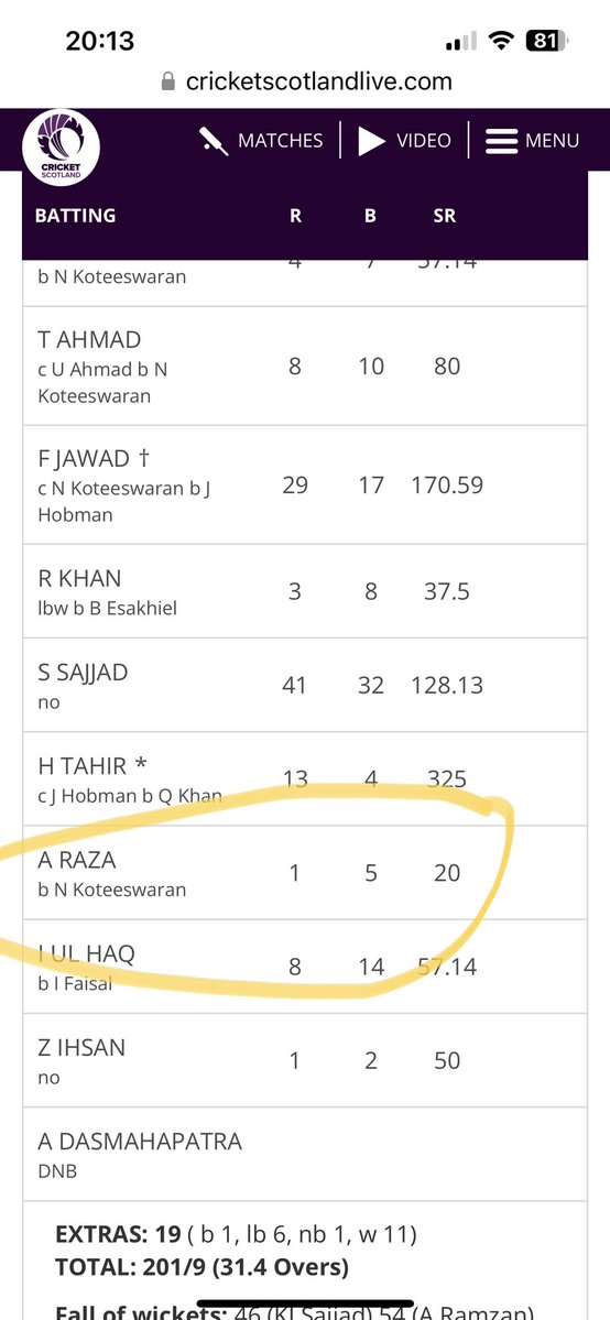 Another outstanding performance by Adele today! Done again by the same bowler! Can’t bat. Can’t bowl. £175 a game! I bet @Stenhousemuirc1 feel they have had a bargain this season!! @SACAUK Well done!