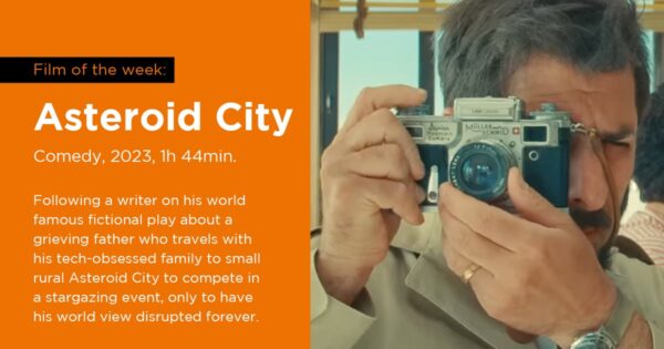 Screening this weekend: Wes Anderson's #AsteroidCity; an ensemble cast including Jason Schwartzman, Scarlett Johansson, Tom Hanks, Edward Norton, Hope Davis, Steve Carell and Jeff Goldblum. ★★★★ The Guardian ★★★★ Time Out ★★★★ Empire Tickets: ow.ly/pU7v50OX0NM