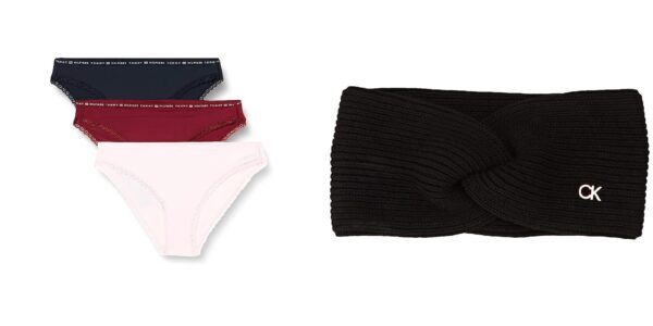 👀 Tommy Hilfiger Slip Donna Confezione da 3 Intimo, Multicolore (Light Pink/Rouge/Desert Sky) 💰 A 15,78€ invece di 42,90€ 🔎 amzn.to/46wDbdA 👀 Calvin Klein RE-LOCK TWISTED HEADBAND, Donna 💰 A 14,84€ invece di 49,90€ 🔎 amzn.to/46woOGs