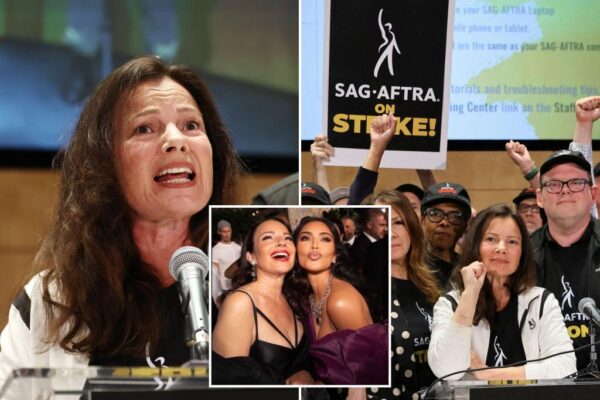 Fran Drescher defends smiling ‘selfie’ with Kim Kardashian ahead of strike announcement