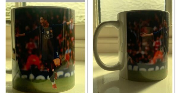 Cristiano Ronaldo #MUFC Mug Final 1 available to order ✅Won’t be remade once sold out Available to order here: ➡️