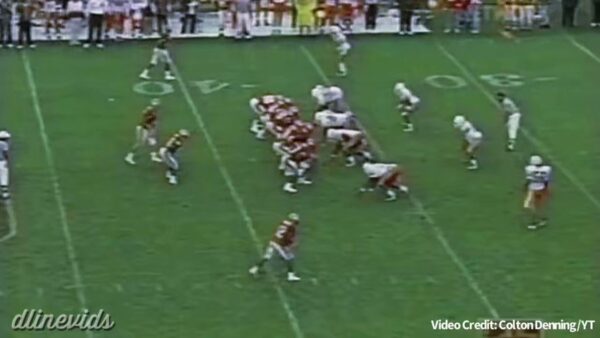 Beautiful push/pull rush by former @canesfootball DL Dwayne Johnson. Gets inside hand placement, extended, then snatches his blocker to the ground. Gets a good hit on the QB too. Bad call on the penalty!I think @therock ended up doing alright for himself! #passrush pic.twitter.com/08O7ez53Vy