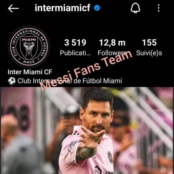 👚📱 L'Inter Miami est désormais le club de #football le plus suivi aux États-Unis. 🇺🇸 Effet Lionel Messi ! 🐐 pic.twitter.com/1bp5hCkuYe