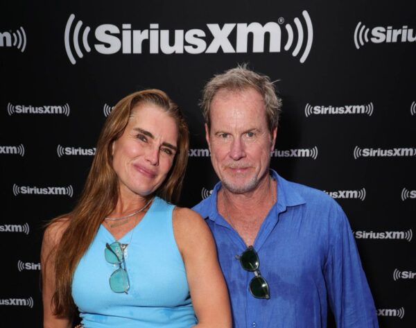 Brooke Shields Coordinates in Blue With Husband for Ed Sheeran Concert – WWD