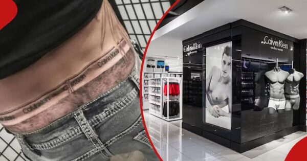 What a waist! Fashion is a big part of a human’s life, at least for those living in the cosmopolitan.A man has gone viral for his unique tattoo of grey Calvin Klein underwear on his lower back.#tukonews