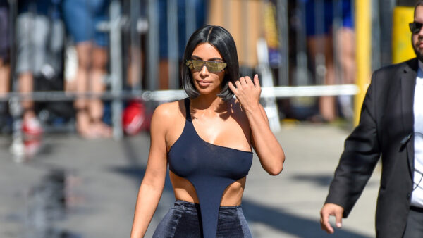 Kim Kardashian’s Chic Bob Haircut Debut in SKIMS Video