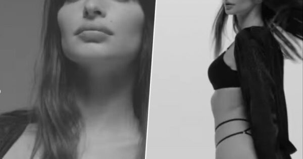Emily Ratajkowski Flaunts Her Hot Body in a Black Pushup Bra and Strappy Underwear As She Poses for Victoria’s Secret’s New Ad Campaign (See Pics)#emratajkowski #EmilyRatajkowski #emrata #victoriassecret