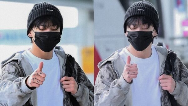 Jungkook serves a co-ord fashion win with airport look in oversized outfit | Fashion Trends